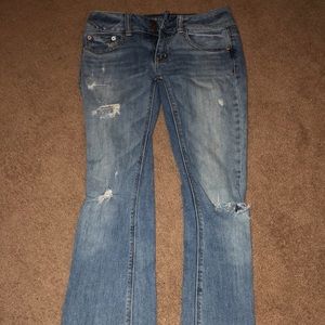 Distressed American Eagle Jeans